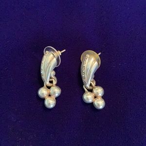 Silver earrings